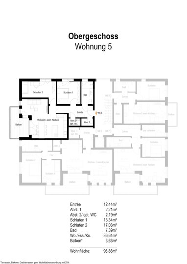 Wohnung zum Kauf provisionsfrei 412.000 € 3 Zimmer 97 m² Meschede Meschede 59872