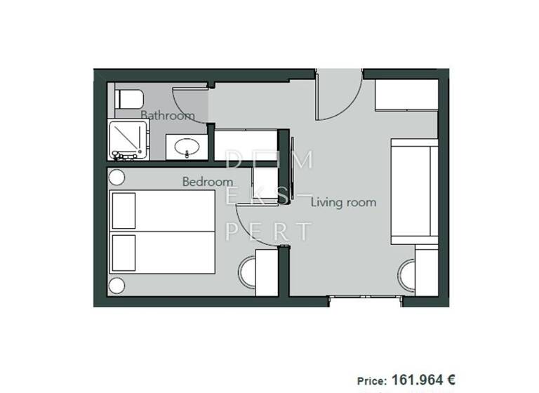 Wohnung zum Kauf 161.964 € 2 Zimmer 24 m² 1. Geschoss Crikvenica 51260