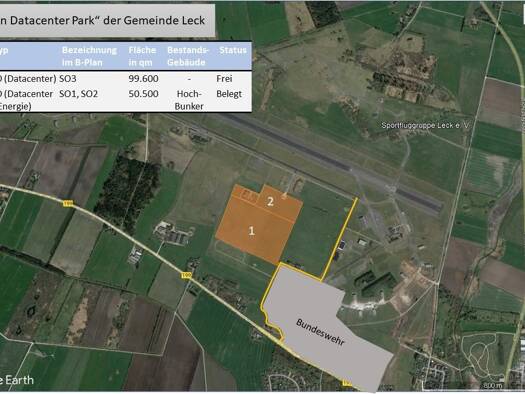 Gewerbepark zum Kauf provisionsfrei 42 € 99.600 m² Grundstück Klixbüller Chaussee Leck 25917