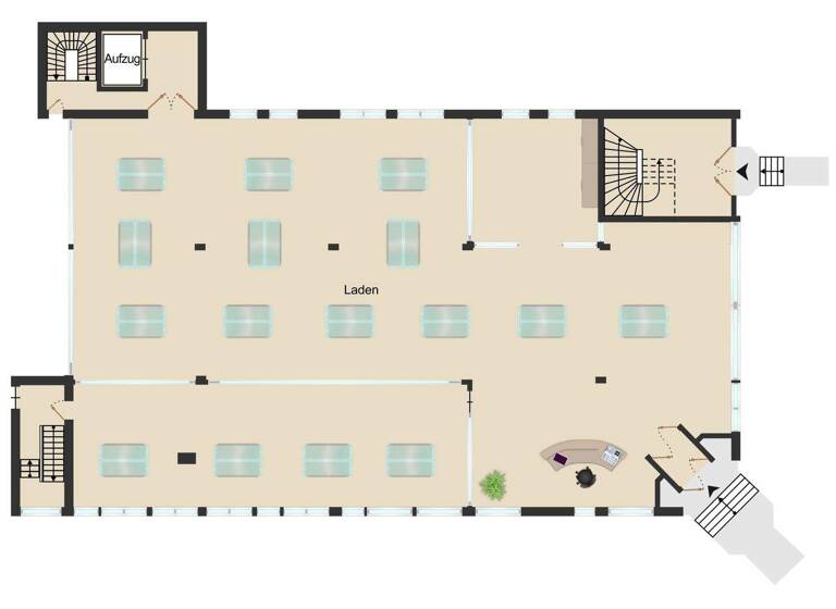 Verkaufsfläche zur Miete 4.365 € 485 m² Verkaufsfläche Nordweststadt Karlsruhe / Knielingen 76185