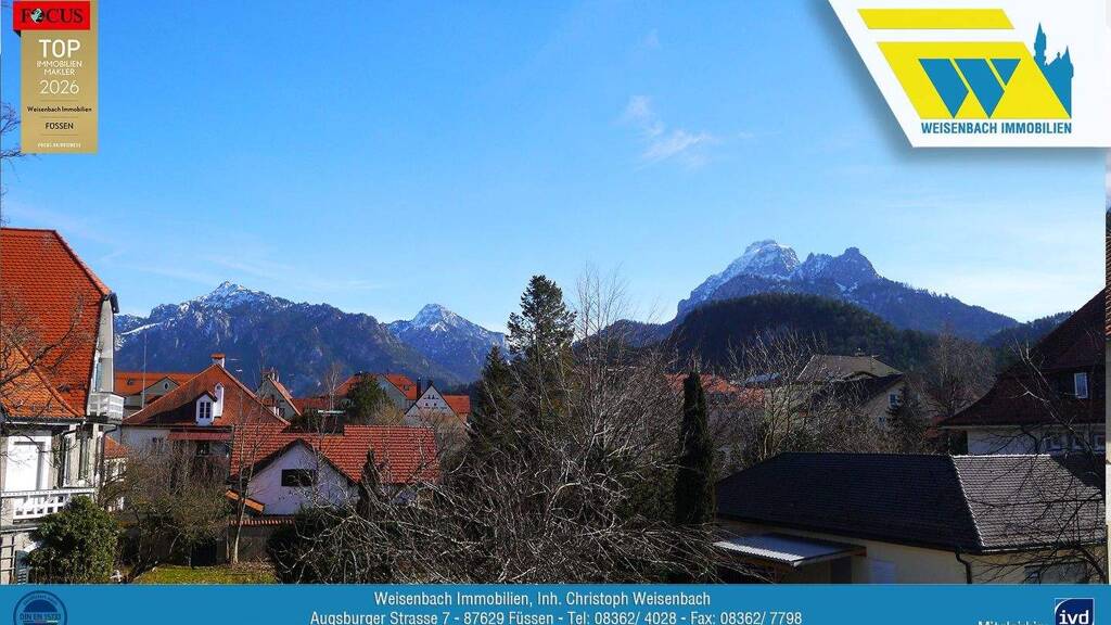 Wohnung zur Miete 740 € 2,5 Zimmer 79 m² Geschoss 1/2 frei ab 01.05.2026 Füssen 87629