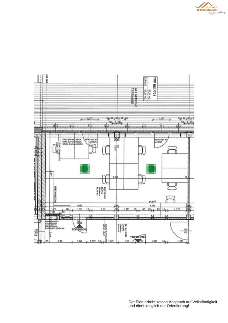 Büro-/Praxisfläche zur Miete 12,40 € 1 Zimmer Neunkirchen 2620