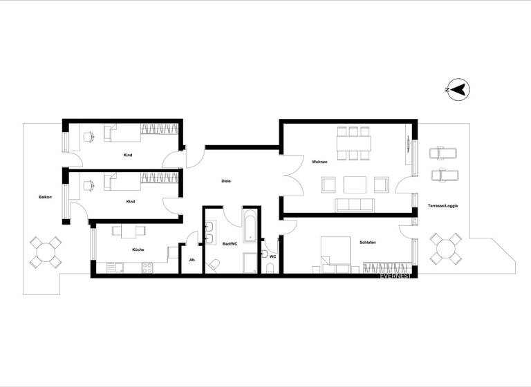 Wohnung zum Kauf 399.000 € 4 Zimmer 135 m²<br/>Wohnfläche 1.<br/>Geschoss Plankstadt 68723