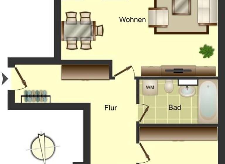 Wohnung zur Miete nur mit Wohnberechtigungsschein 502 € 3 Zimmer 79,2 m² 3. Geschoss Wiesenstraße 71 Elberfeld Wuppertal 42105