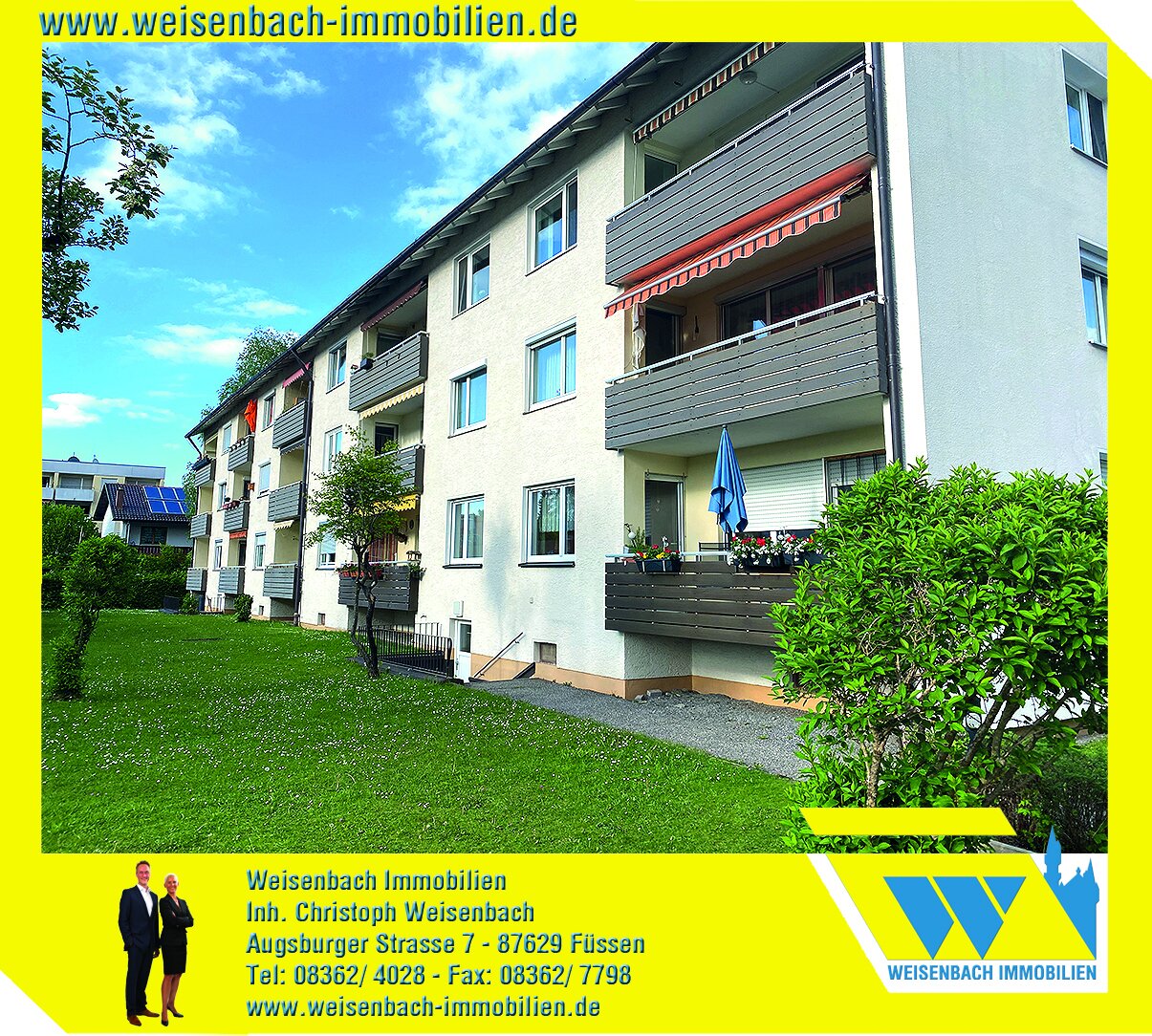 Wohnung zum Kauf 345.000 € 3,5 Zimmer 109 m²<br/>Wohnfläche ab sofort<br/>Verfügbarkeit Füssen Füssen 87629