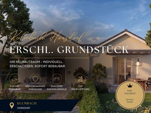 Grundstück zum Kauf 159.000 € 897 m² Grundstück Baugenehmigung vorhanden frei ab sofort Harsdorf Harsdorf 95499
