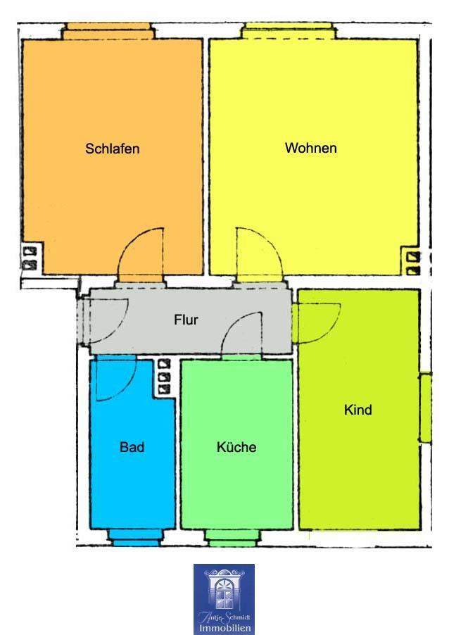 Wohnung zur Miete 288 € 3 Zimmer 58,7 m²<br/>Wohnfläche Grunau Niederstriegis 04741