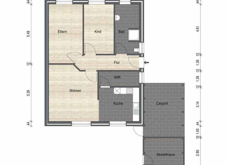 Doppelhaushälfte zum Kauf 249.000 € 3 Zimmer 85 m² 432 m² Grundstück Egels Aurich 26605