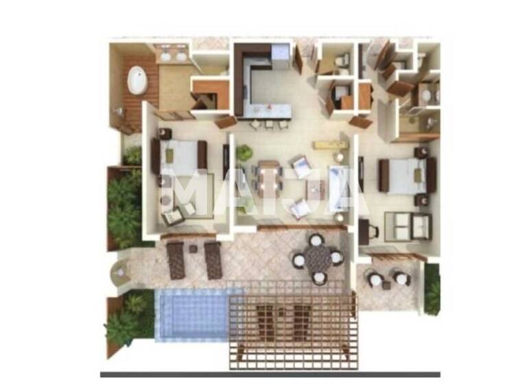 Studio zum Kauf 1.195.155 € 3 Zimmer 243,2 m² 1. Geschoss Beach front appartment Cap Cana Cap Cana Cap Cana