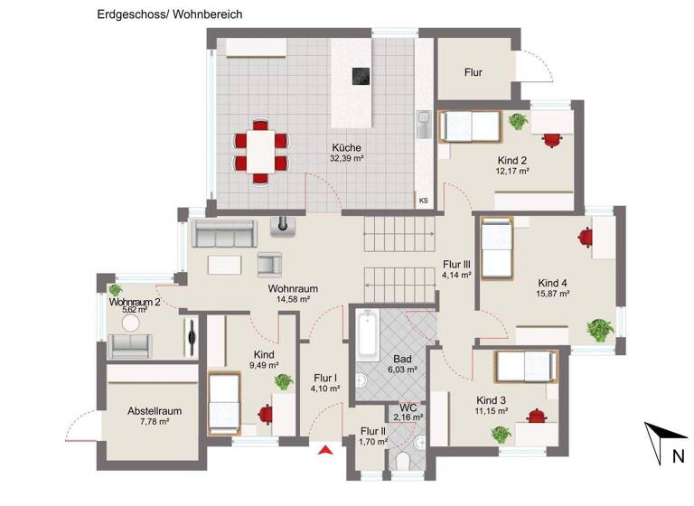 Einfamilienhaus zum Kauf 335.000 € 7 Zimmer 159,3 m² 805 m² Grundstück Neuengroden Wilhelmshaven 26386
