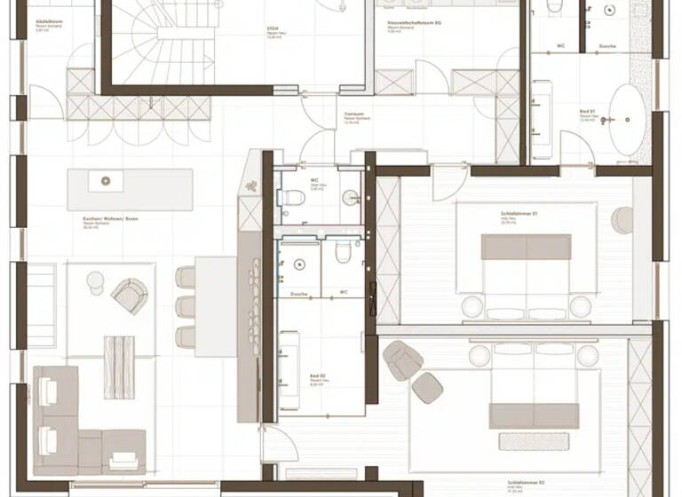 Terrassenwohnung zum Kauf - Erstbezug 3.850.000 € 4 Zimmer 210 m² Aurach bei Kitzbühel 6371