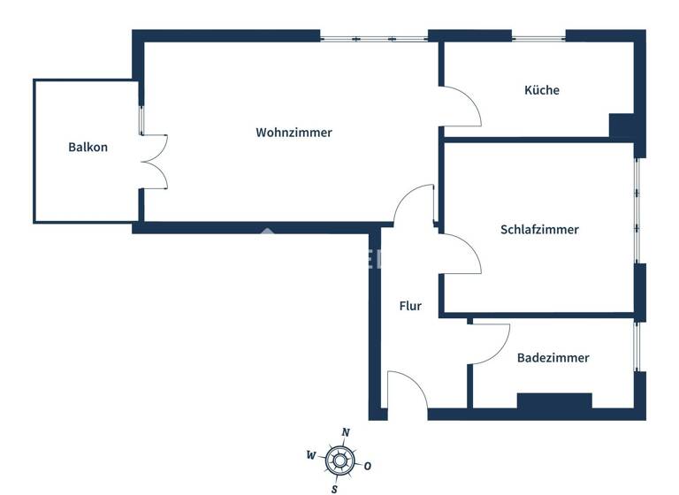 Wohnung zum Kauf 175.000 € 2 Zimmer 53,1 m²<br/>Wohnfläche 1.<br/>Geschoss Kleinzschachwitz-Süd Dresden 01259