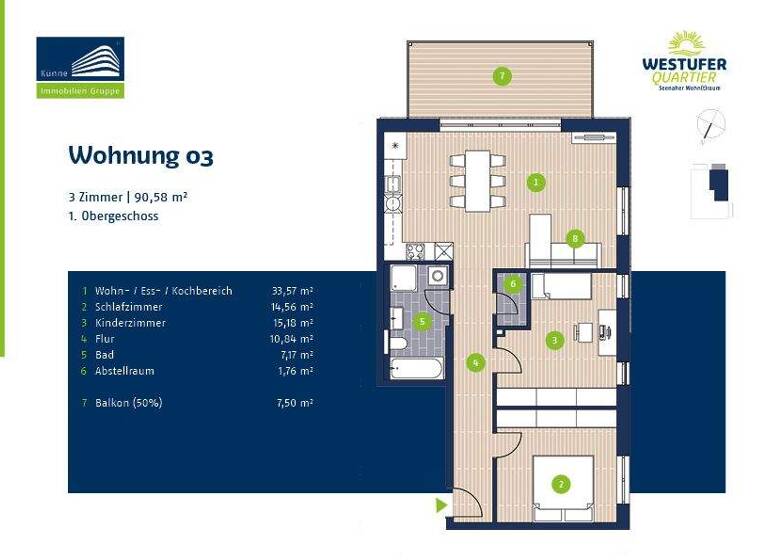 Wohnung zum Kauf - Erstbezug provisionsfrei 410.800 € 3 Zimmer 90,6 m² 1. Geschoss Markranstädt 04420