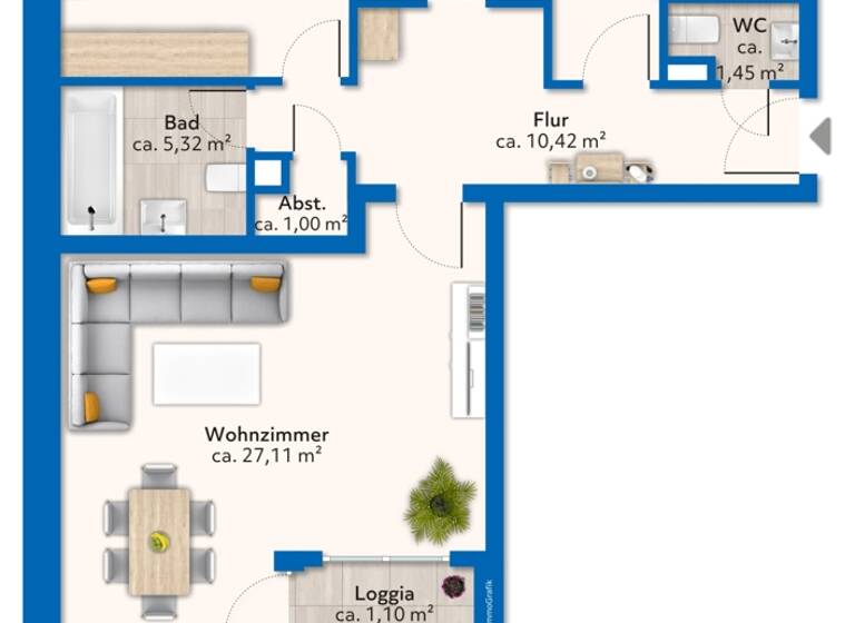 Wohnung zum Kauf 249.000 € 3 Zimmer 80 m² 2. Geschoss Schützenplatz Lüneburg 21337