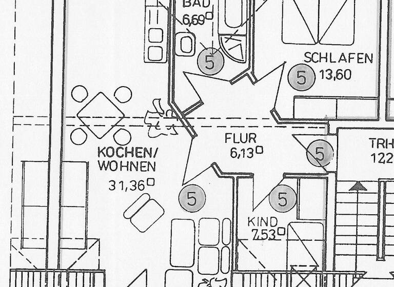 Wohnung zum Kauf 80.000 € 3 Zimmer 62,3 m² 2. Geschoss An der Alten Gärtnerei 11 Döbeln 04720