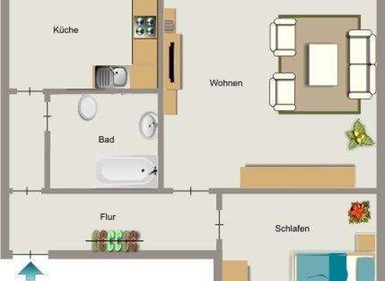 Wohnung zur Miete 456 € 2,5 Zimmer 52,4 m² 2. Geschoss frei ab 01.05.2026 Oderstraße 18 Eick Moers 47445