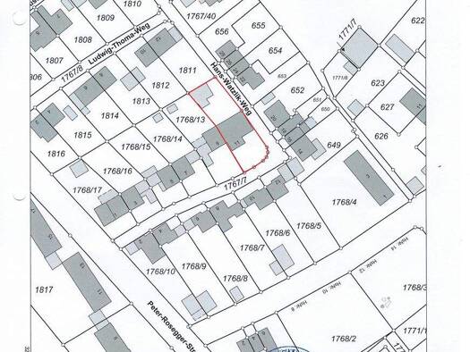 Grundstück zum Kauf 622 m² Grundstück Baugenehmigung vorhanden frei ab sofort Waldkraiburg 84478