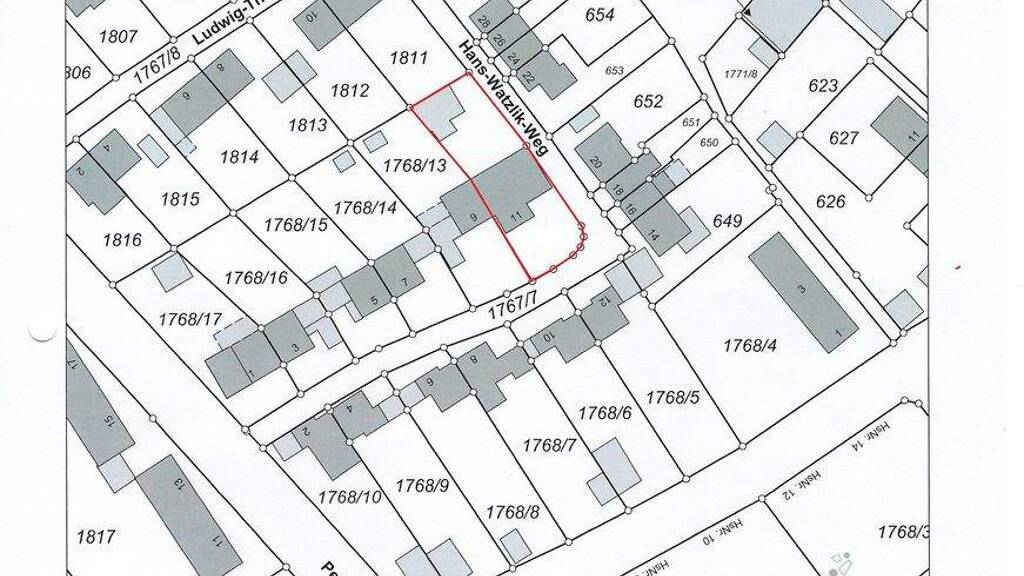 Grundstück zum Kauf 622 m² Grundstück Baugenehmigung vorhanden frei ab sofort Waldkraiburg 84478