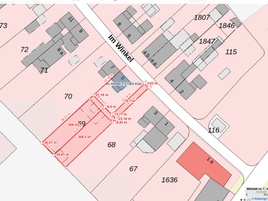 Grundstück zum Kauf 225.000 € 342 m² Grundstück Im Winkel 5 Mülheim Köln 51063