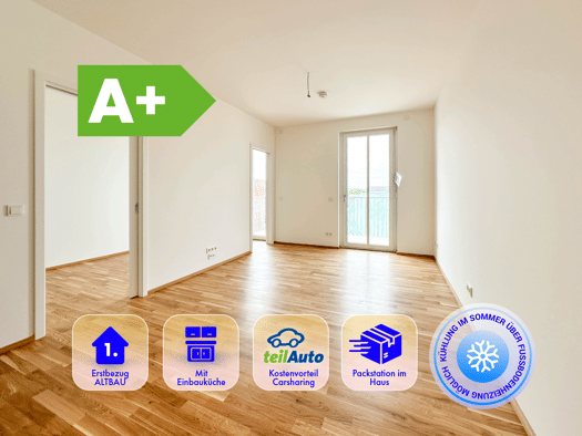 Wohnung zur Miete - Erstbezug 430 € 2 Zimmer 39,1 m² 6. Geschoss frei ab 01.10.2026 Straße der Nationen Zentrum Zentrum 09111