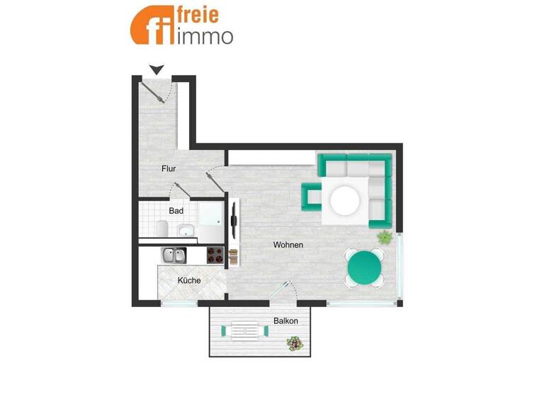Studio zum Kauf 109.000 € 1 Zimmer 43,9 m² 2. Geschoss Laubegast Dresden 01279