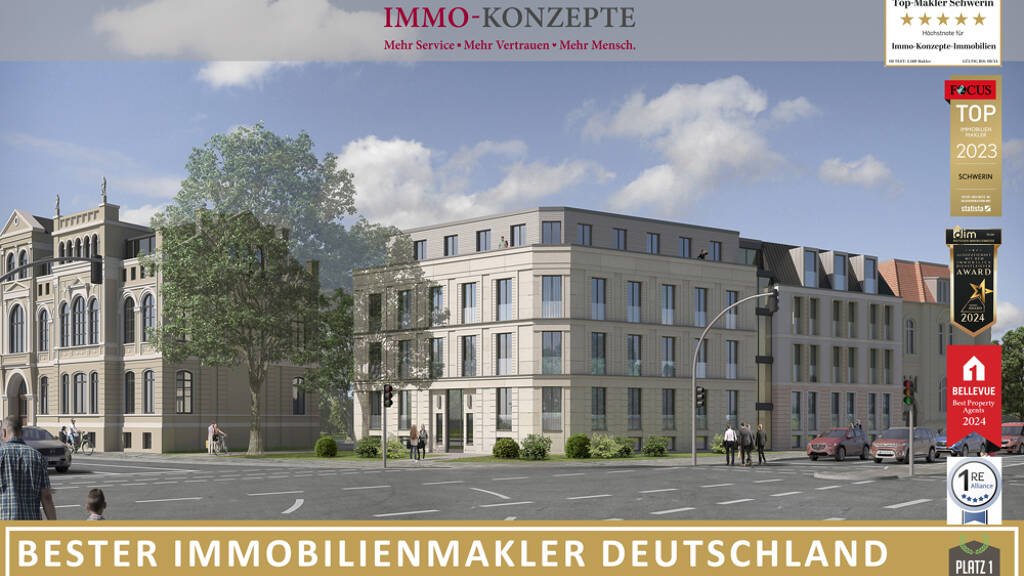 Studio zur Miete 1.290 € 3 Zimmer 70 m² Alexandrinenstraße 35 Paulsstadt Schwerin 19055