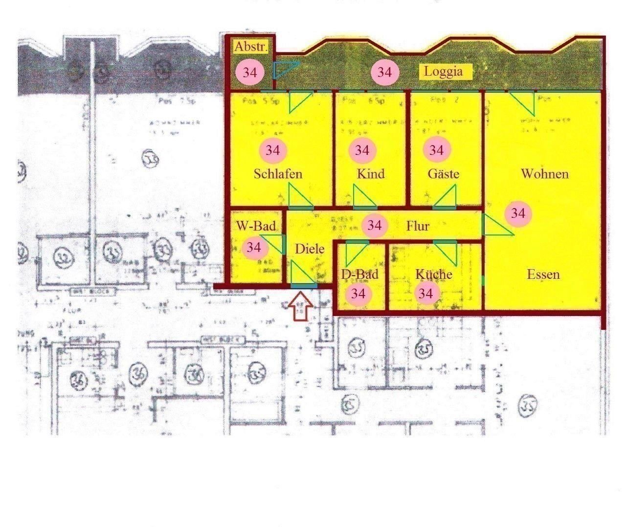 Wohnung zum Kauf provisionsfrei 284.000 € 4 Zimmer 82,6 m²<br/>Wohnfläche 5.<br/>Geschoss Frankfurter Straße 702 Ostheim Köln 51107