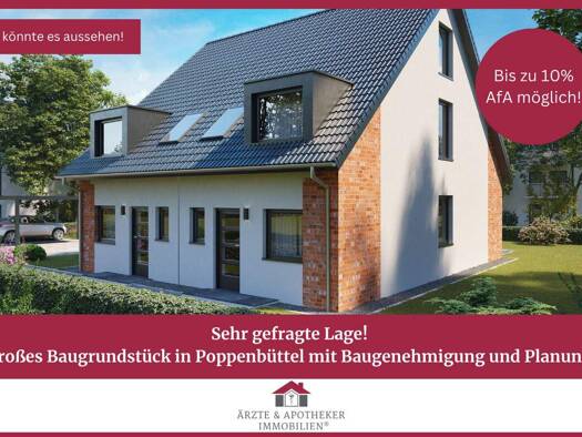 Grundstück zum Kauf 898.000 € 911 m² Grundstück Poppenbüttel Hamburg / Poppenbüttel 22399