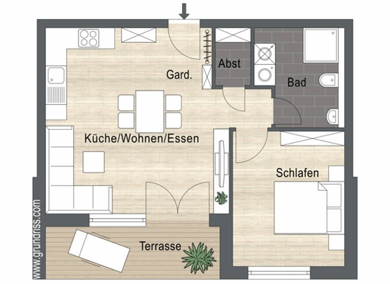 Wohnung zum Kauf 239.400 € 2,5 Zimmer 51,3 m² Sulzfeld 75056
