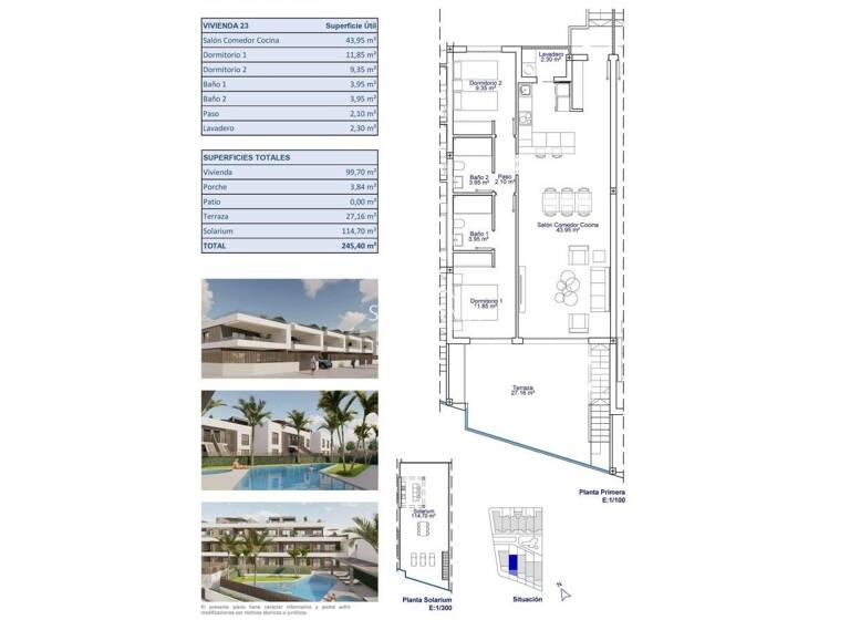 Wohnung zum Kauf 425.000 € 99 m² Pilar de la Horadada 03190