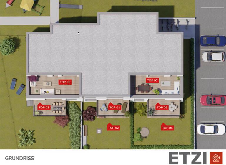 Terrassenwohnung zum Kauf - Erstbezug provisionsfrei 269.000 € 3 Zimmer 85,7 m² Kallham 4720