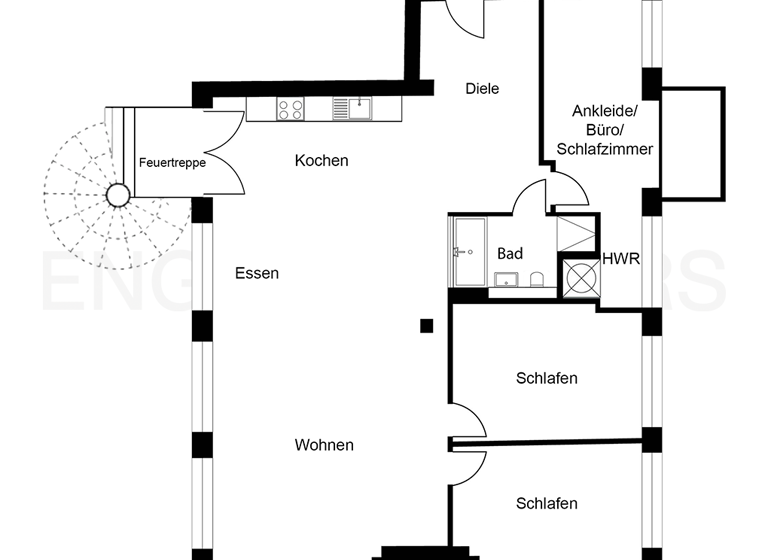 Wohnung zum Kauf 790.000 € 4 Zimmer 142 m² 3. Geschoss Neukölln Berlin 12055