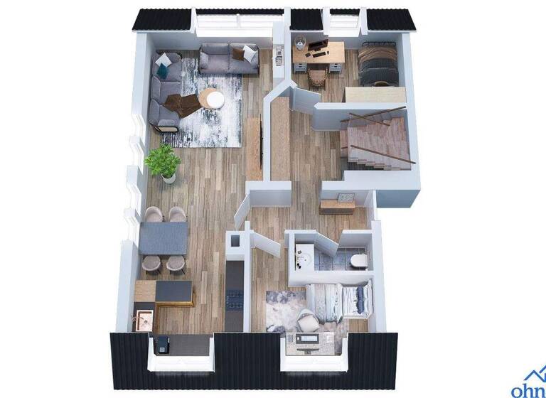 Maisonette zur Miete 1.430 € 4,5 Zimmer 95 m² 2. Geschoss frei ab 01.06.2026 Beim Schloßhof 10 Aldingen Remseck am Neckar 71686