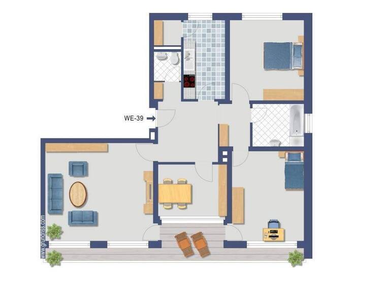 Wohnung zum Kauf provisionsfrei 179.000 € 4 Zimmer 110 m² Gneisenaustraße 97 Heißen-Fulerum Mülheim an der Ruhr 45472