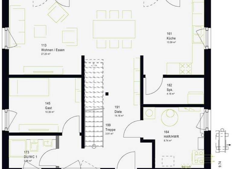 Einfamilienhaus zum Kauf - Erstbezug provisionsfrei 469.589 € 5 Zimmer 160 m² 530 m² Grundstück Haspe Hagen 58135