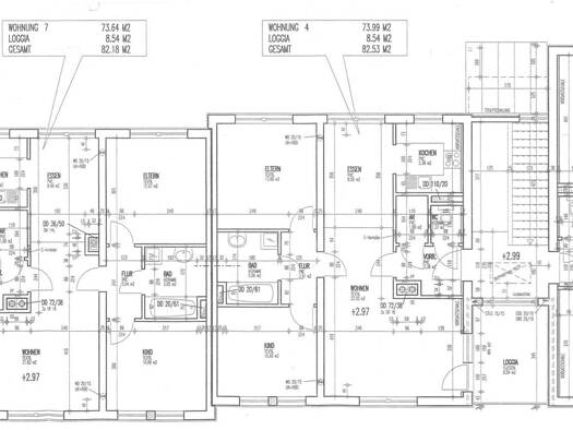 Wohnung zur Miete 834 € 3 Zimmer 75,6 m² 1. Geschoss frei ab sofort Waldzell 4924