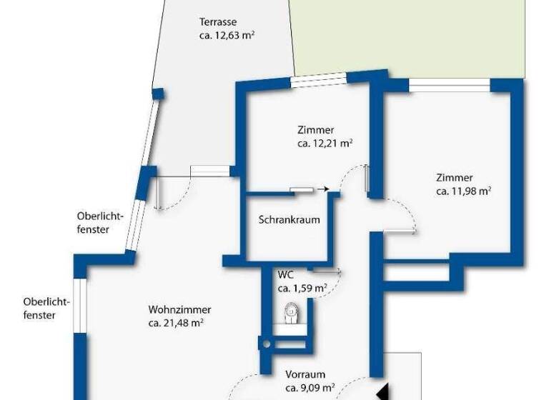 Wohnung zum Kauf 350.000 € 3 Zimmer 72,6 m² EG Mödling 2340