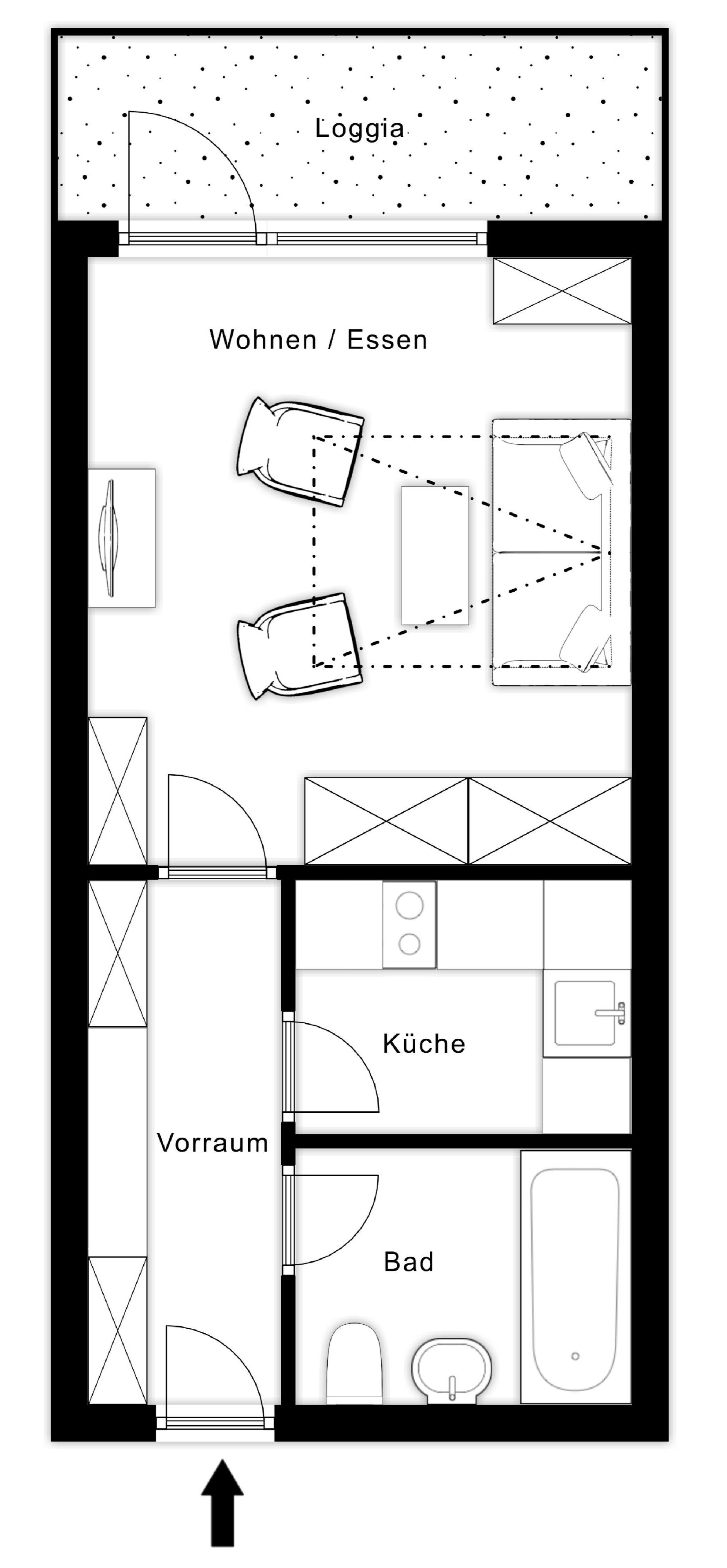 Wohnung zur Miete 15 € 1 Zimmer 30 m²<br/>Wohnfläche Bad Gastein 5640