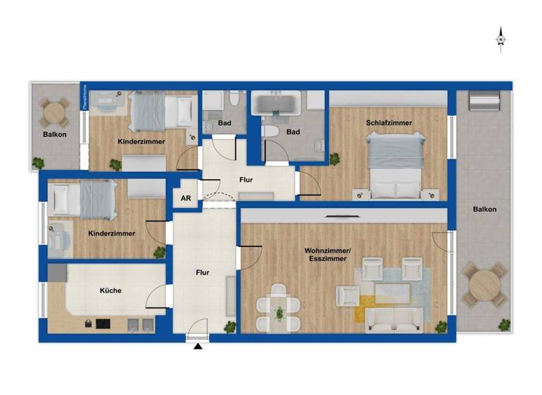 Wohnung zum Kauf 359.000 € 4 Zimmer 106,3 m² 1. Geschoss Alterlangen Erlangen 91056