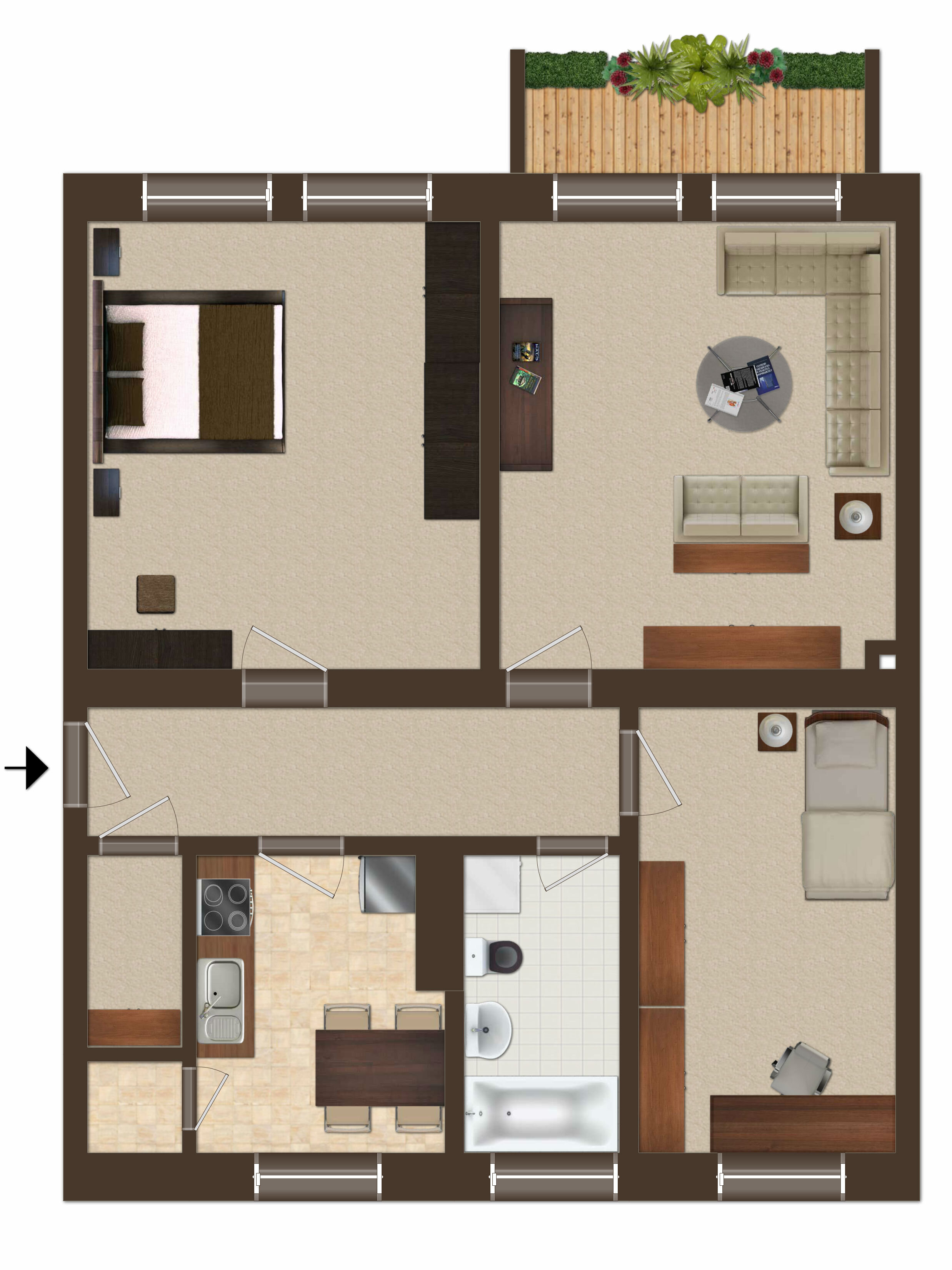 Wohnung zur Miete 520 € 3 Zimmer 67,7 m²<br/>Wohnfläche 1.<br/>Geschoss Schwedter Straße 108 Prenzlau Prenzlau 17291