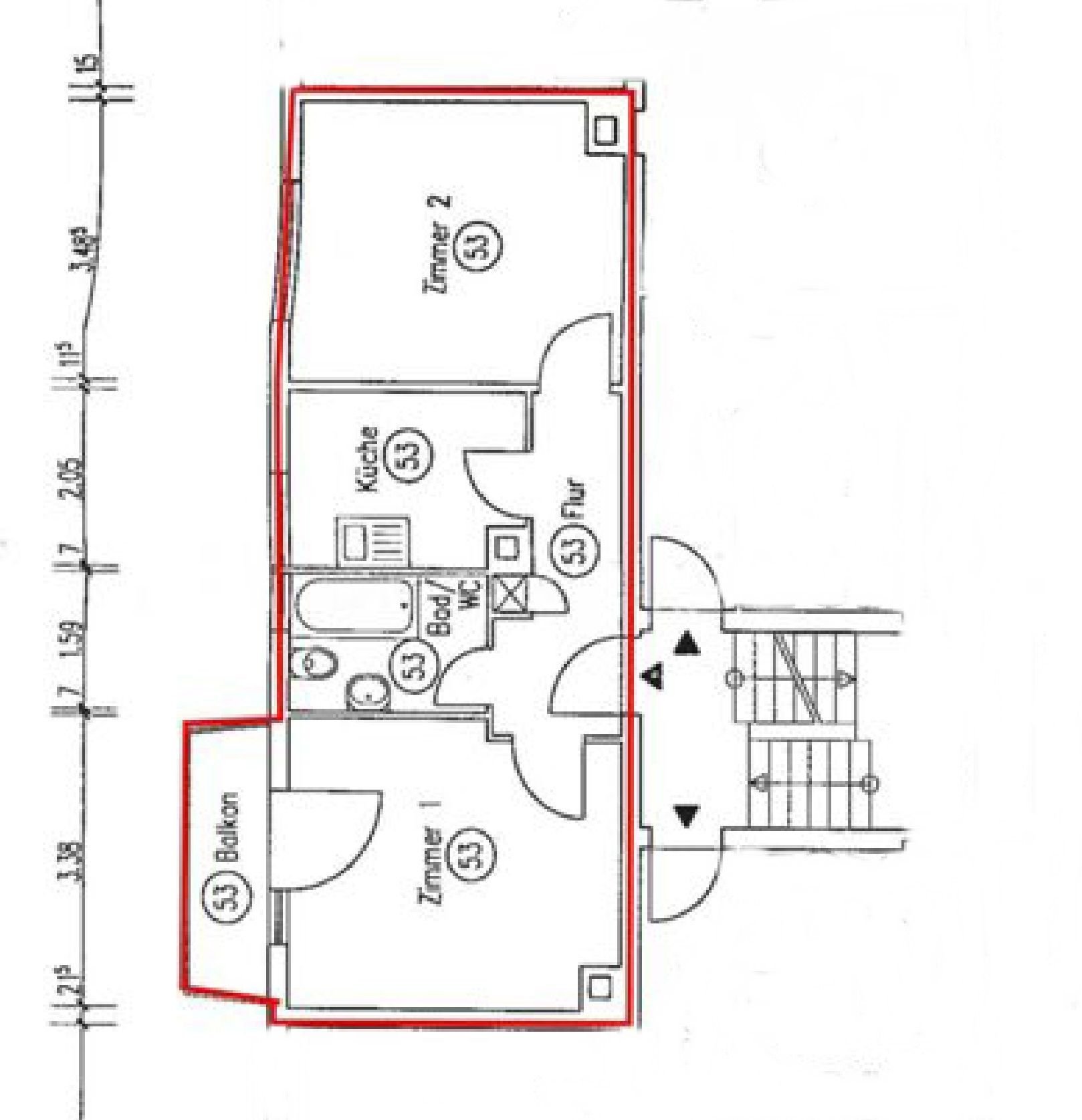 Wohnung zum Kauf 139.000 € 2 Zimmer 42 m²<br/>Wohnfläche 2.<br/>Geschoss ab sofort<br/>Verfügbarkeit Steinbach Schwäbisch Hall 74523