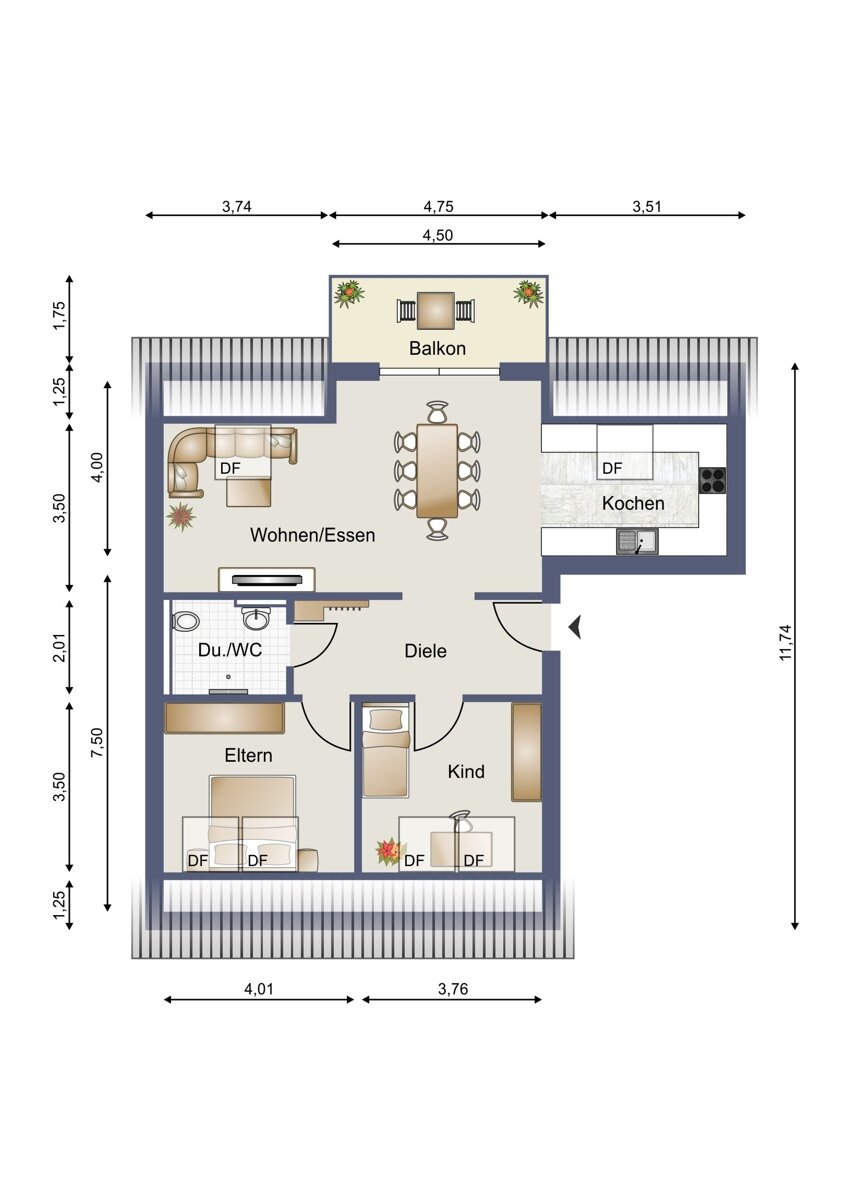 Wohnung zum Kauf provisionsfrei 415.500 € 3,5 Zimmer 80,8 m²<br/>Wohnfläche Faurndau Göppingen / Faurndau 73035