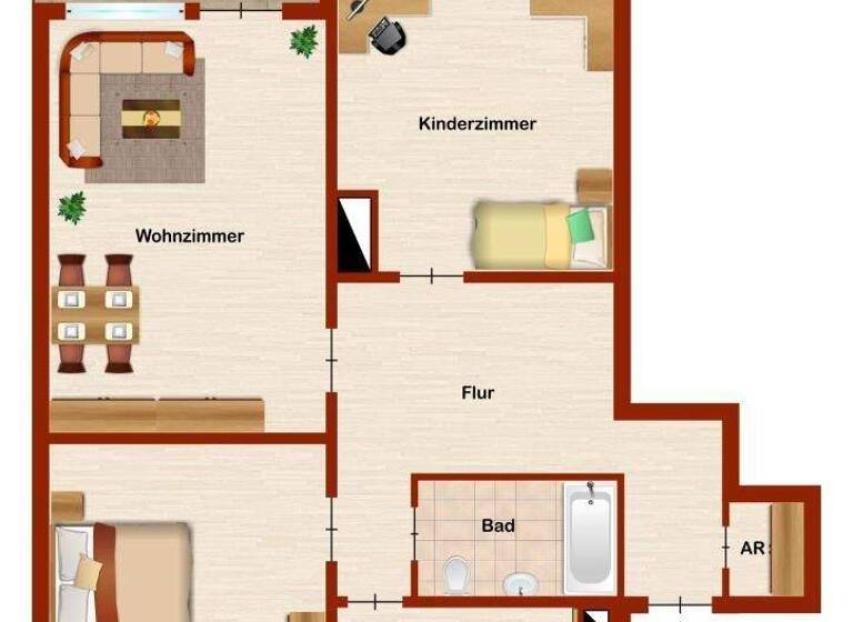 Wohnung zur Miete 509 € 3 Zimmer 82,3 m² 2. Geschoss Am Rückelchen 20 Geisweid Siegen 57078