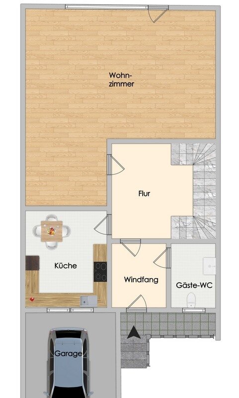 Reihenmittelhaus zum Kauf 249.000 € 4 Zimmer 105,2 m²<br/>Wohnfläche 223 m²<br/>Grundstück Hollenstedt Hollenstedt 21279