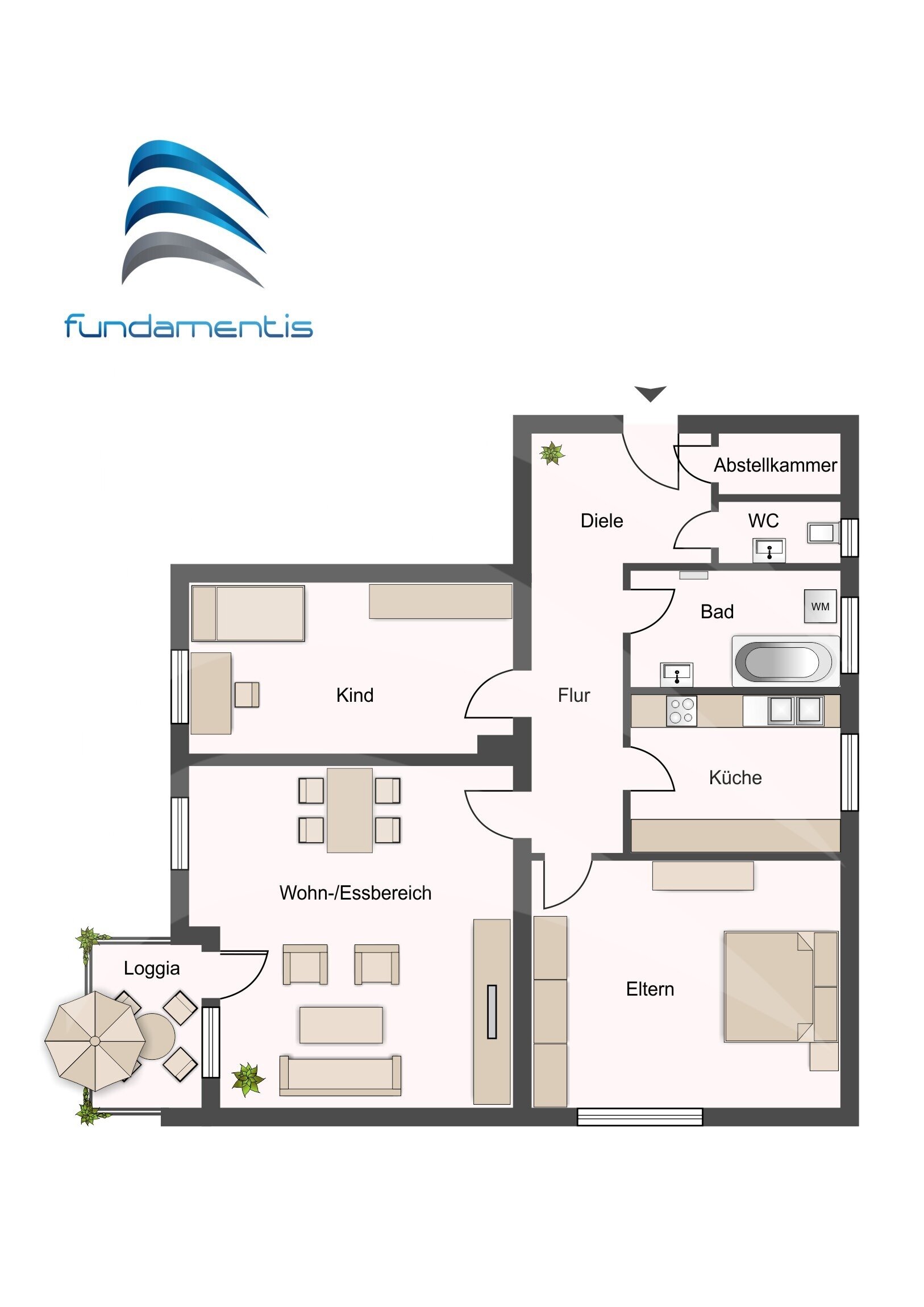 Wohnung zum Kauf 210.000 € 3 Zimmer 73 m²<br/>Wohnfläche EG<br/>Geschoss Grubweg Passau 94034