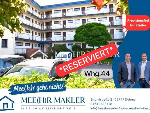 Wohnung zum Kauf provisionsfrei 189.000 € 2 Zimmer 43 m² 4. Geschoss Ostlandstraße 17 WHG 44 Kellenhusen 23746