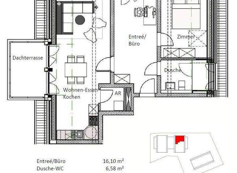 Wohnung zur Miete 850 € 2,5 Zimmer 66,5 m² 2. Geschoss Neunkirchen Neunkirchen a.Brand 91077