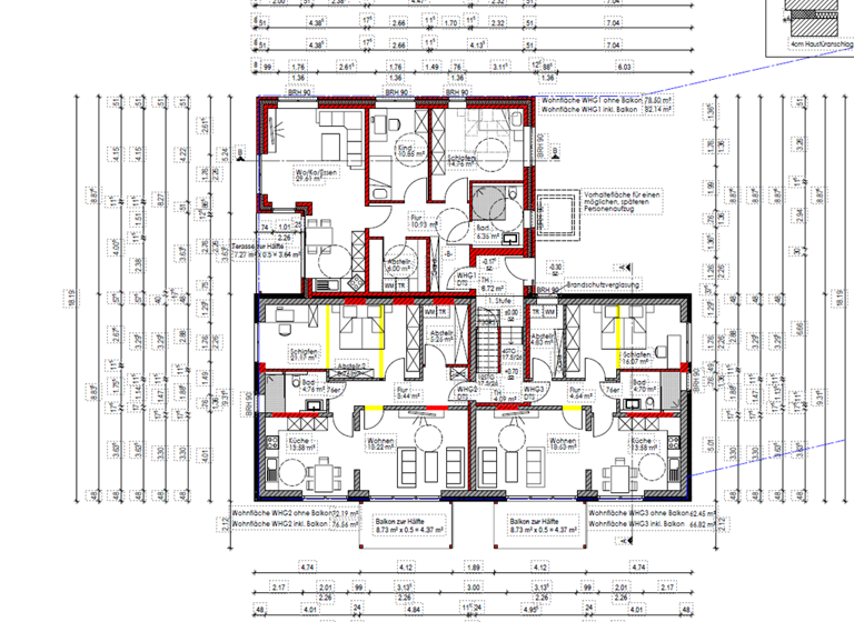 Wohnung zur Miete - Erstbezug 780 € 3 Zimmer 82,1 m² frei ab 01.05.2026 Diepholz 49356