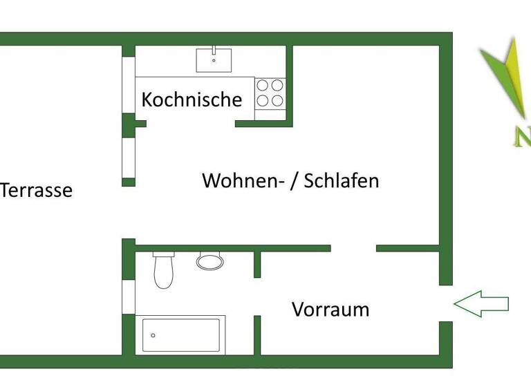 Wohnung zur Miete 580 € 1 Zimmer 35 m² 3. Geschoss frei ab 01.03.2026 Münichreiterstraße 52 Wien 1130
