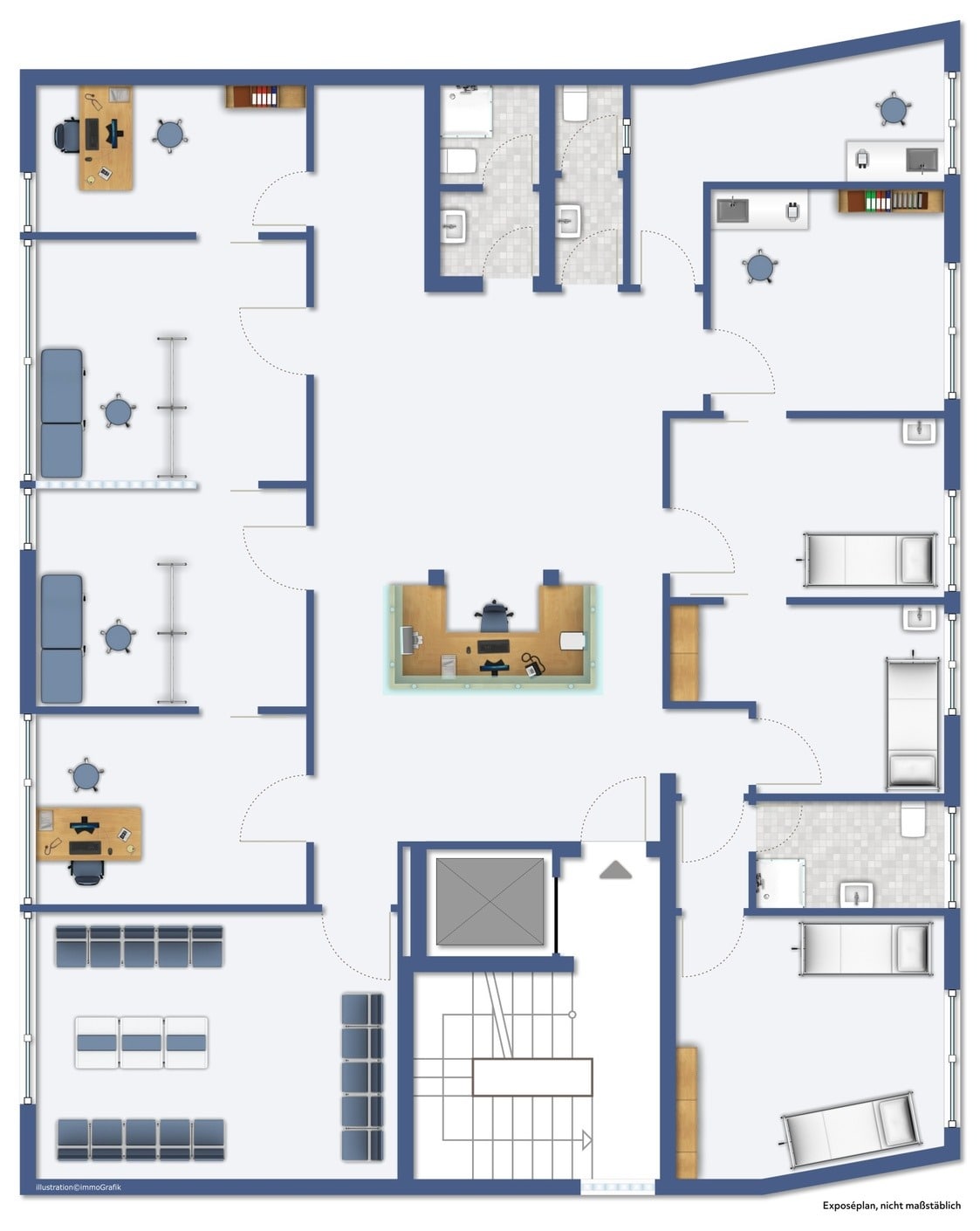 Büro-/Praxisfläche zur Miete 8,50 € 5 Zimmer 186,8 m²<br/>Bürofläche Langen 2 Langen 63225